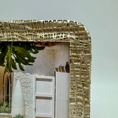 Decoración Marcos de fotos Resina Plateado