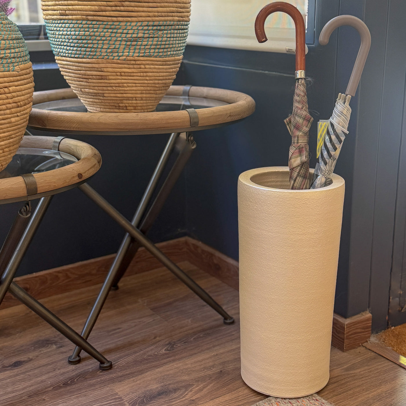 Decoración Paragüeros Cerámica Blanco