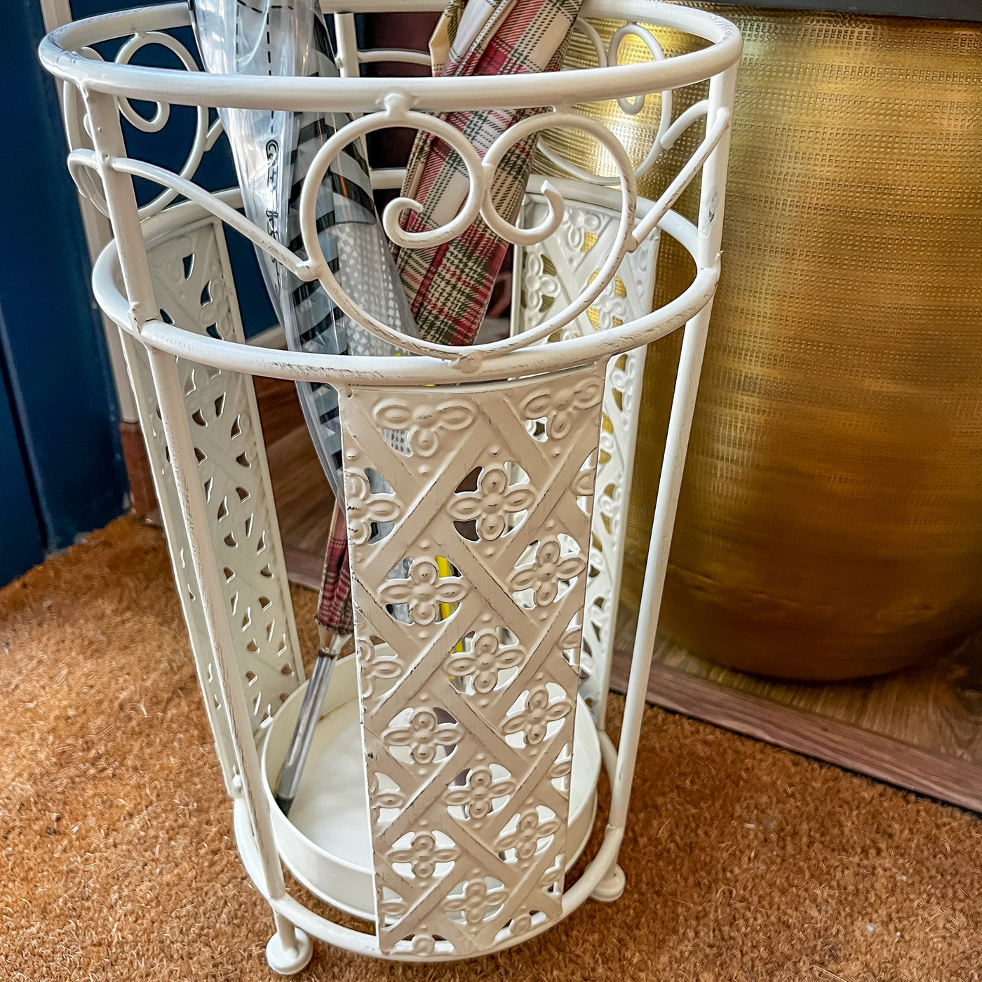 Decoración Paragüeros Metal Beige