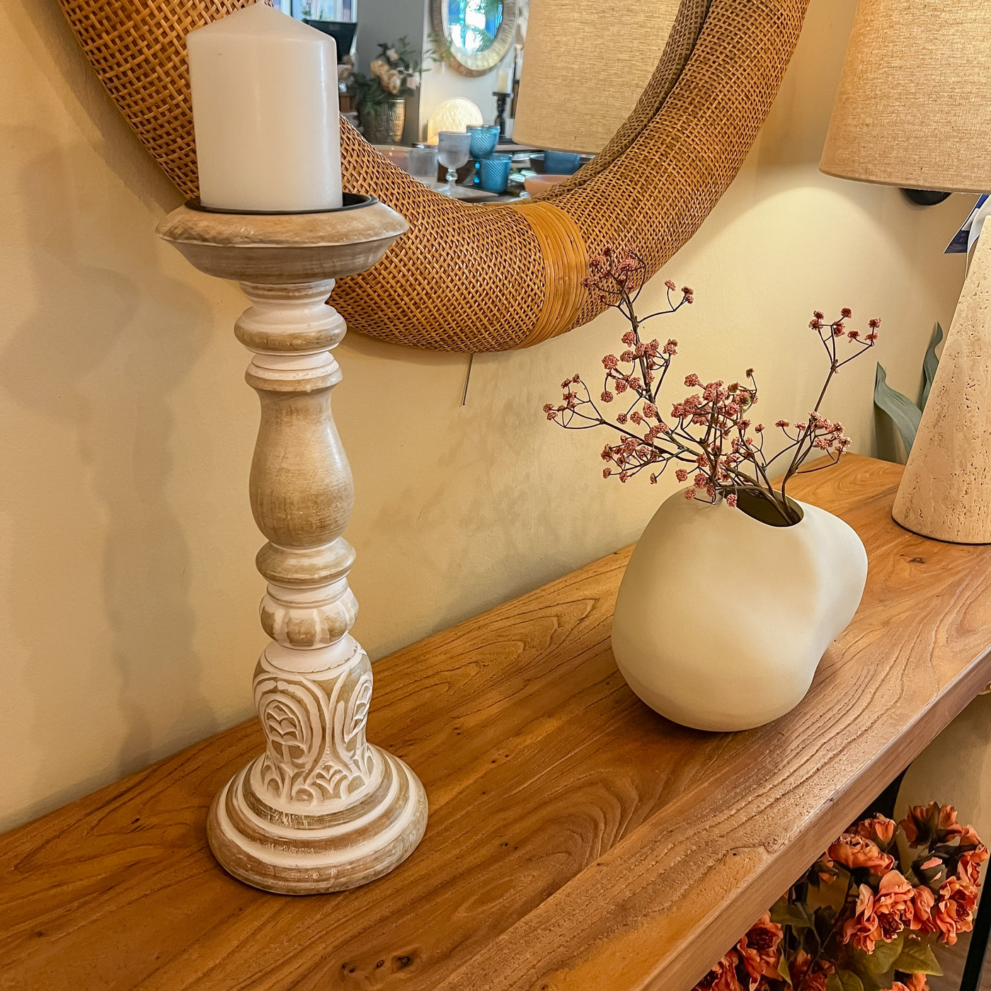 Decoración Velas y accesorios Candelabros Madera Natural