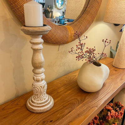 Decoración Velas y accesorios Candelabros Madera Natural