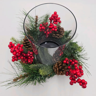 Decoración Velas y accesorios Portavelas Cristal Verde