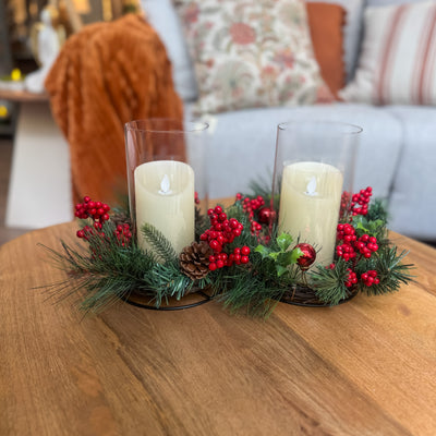 Decoración Velas y accesorios Portavelas Cristal Verde