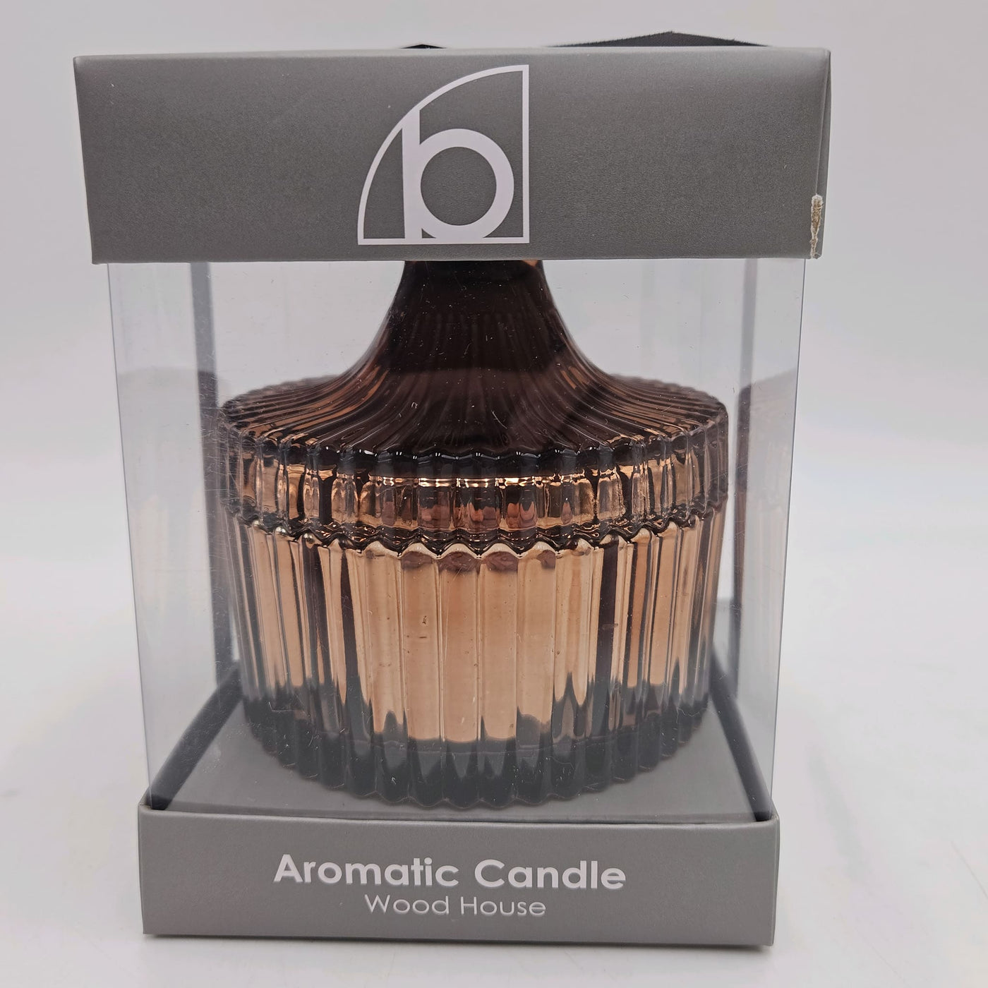 Decoración Velas y accesorios Portavelas Vidrio y cristal Cobrizo