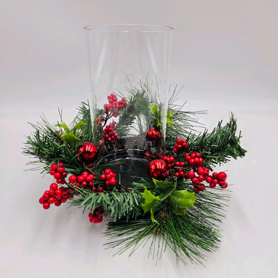 Decoración Velas y accesorios Portavelas Vidrio y cristal Verde