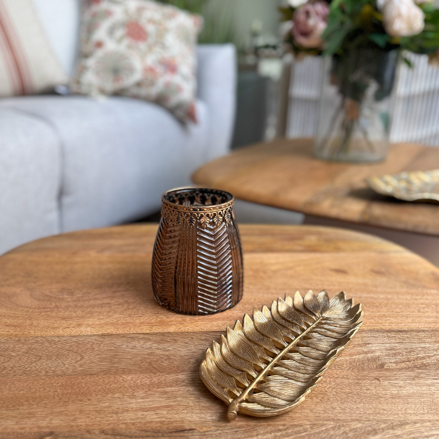 Decoración Velas y accesorios Portavelas Vidrio y cristal Verde