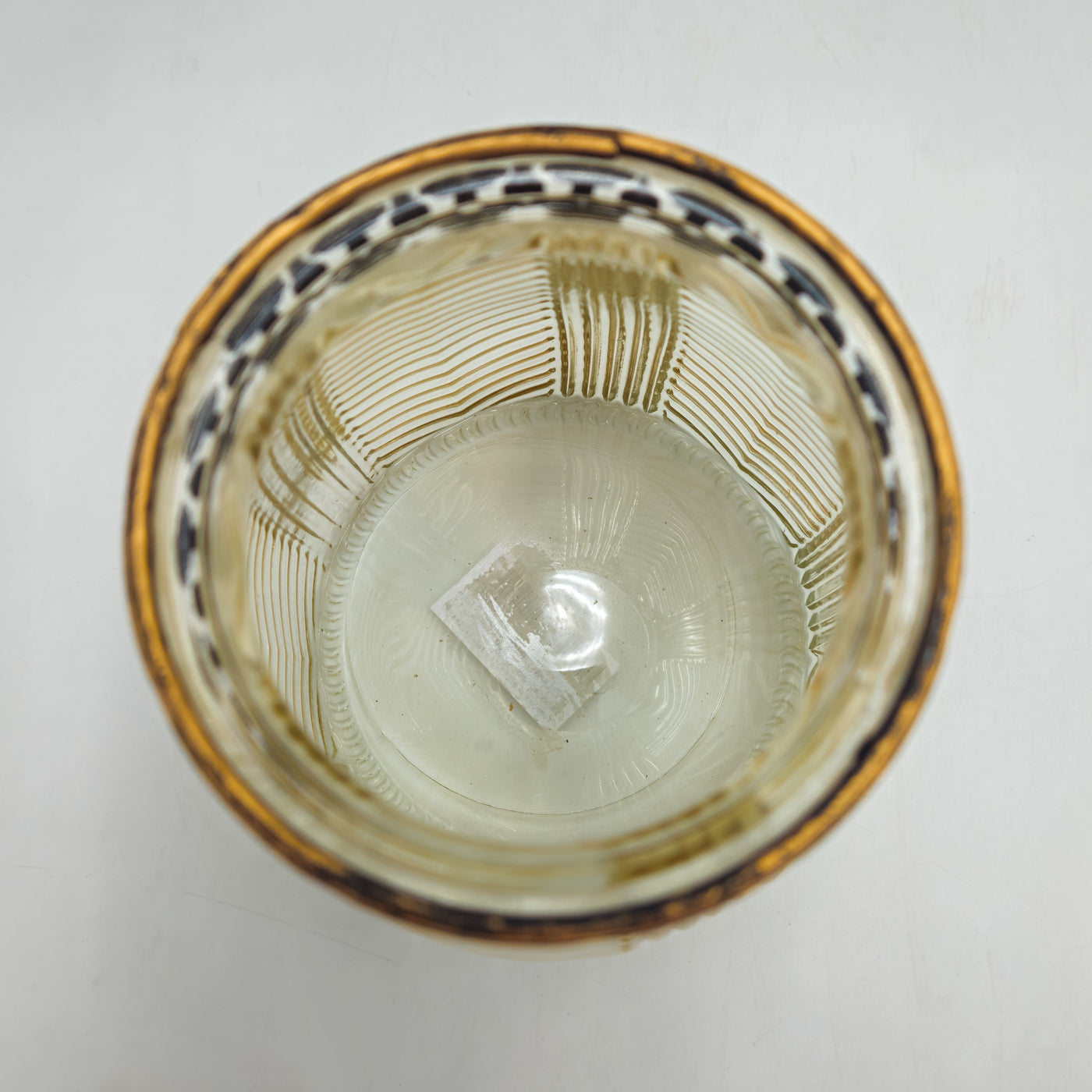 Decoración Velas y accesorios Portavelas Vidrio y cristal Verde