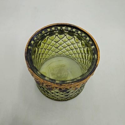 Decoración Velas y accesorios Portavelas Vidrio y cristal Verde