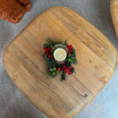 Decoración Velas y accesorios Portavelas Vidrio y cristal Verde