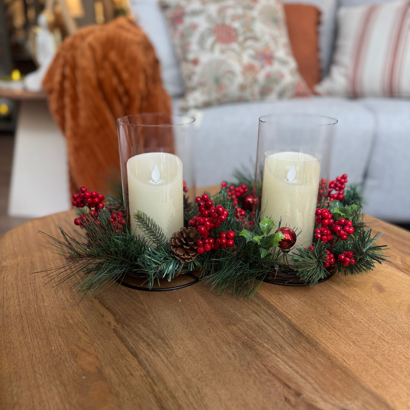 Decoración Velas y accesorios Portavelas Vidrio y cristal Verde