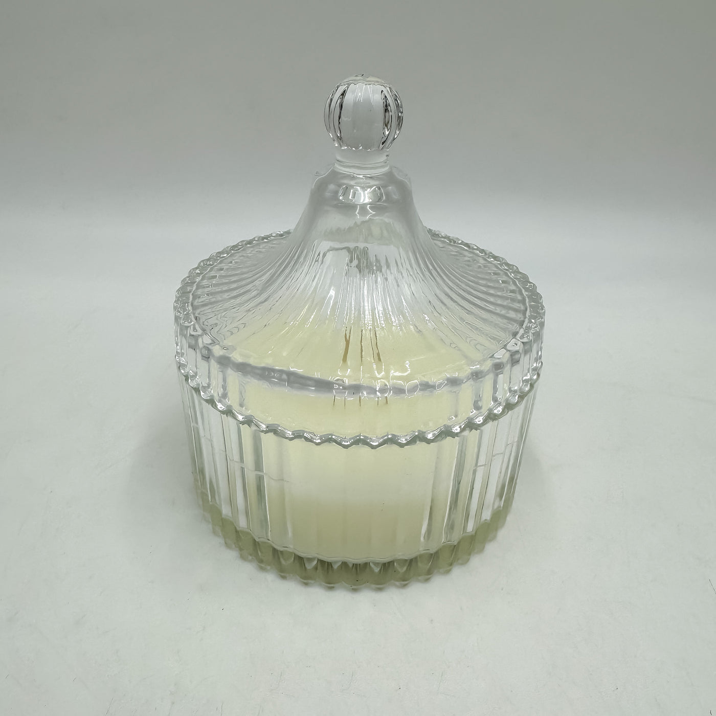 Decoración Velas y accesorios Velas De cera Vidrio y cristal Blanco