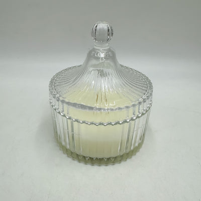 Decoración Velas y accesorios Velas De cera Vidrio y cristal Blanco