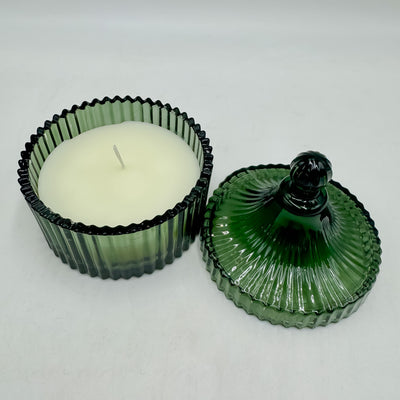 Decoración Velas y accesorios Velas De cera Vidrio y cristal Verde