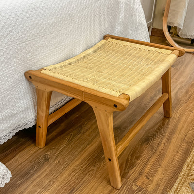 Descanso Bancos y pies de cama Madera Natural