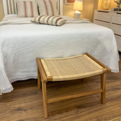 Descanso Bancos y pies de cama Madera Natural