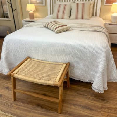 Descanso Bancos y pies de cama Madera Natural