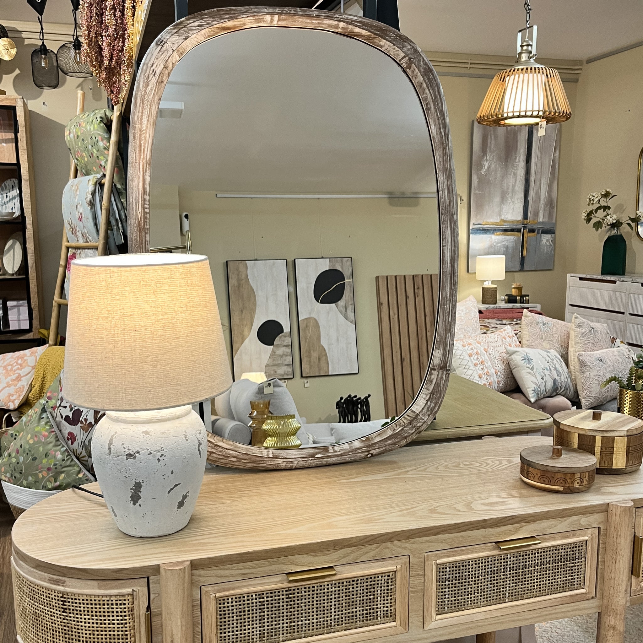 Espejos De pared Madera Natural