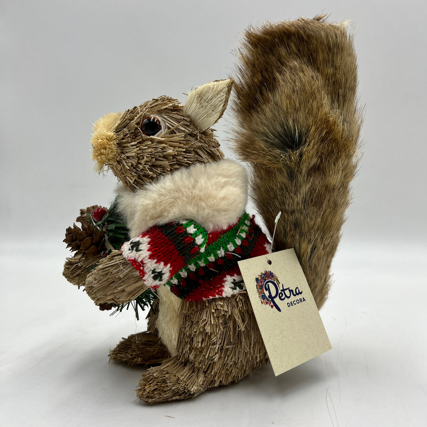 Figuras decorativas Navidad Fibras naturales Marrón