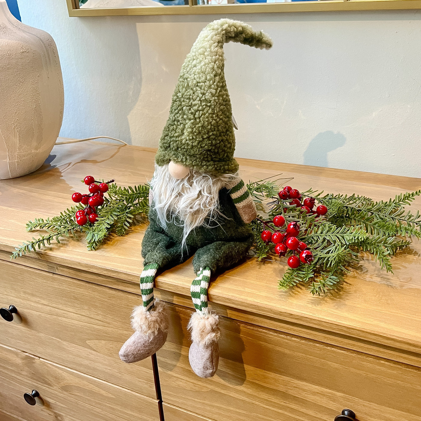 Figuras decorativas Navidad Fibras sintéticas Verde