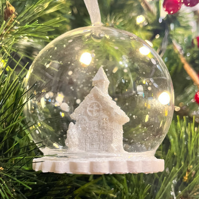 Figuras decorativas Navidad Vidrio y cristal Blanco