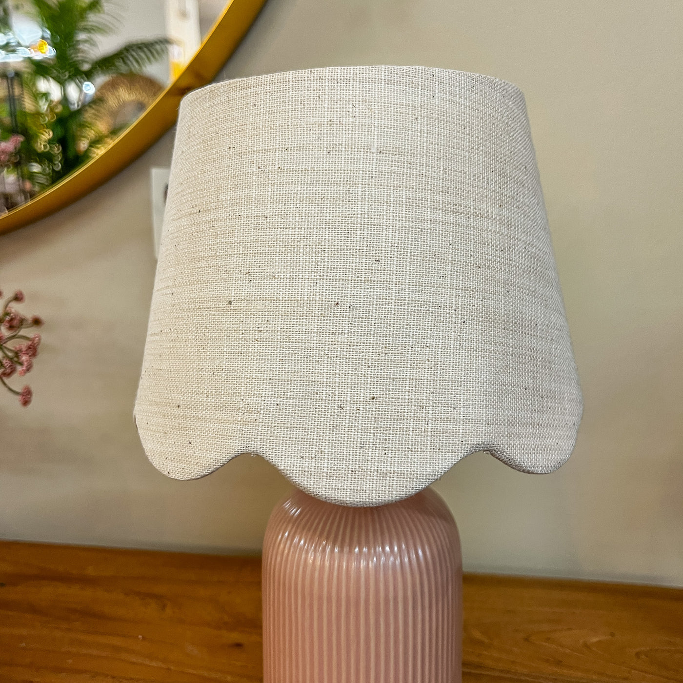 Iluminación De sobremesa Cerámica Rosa