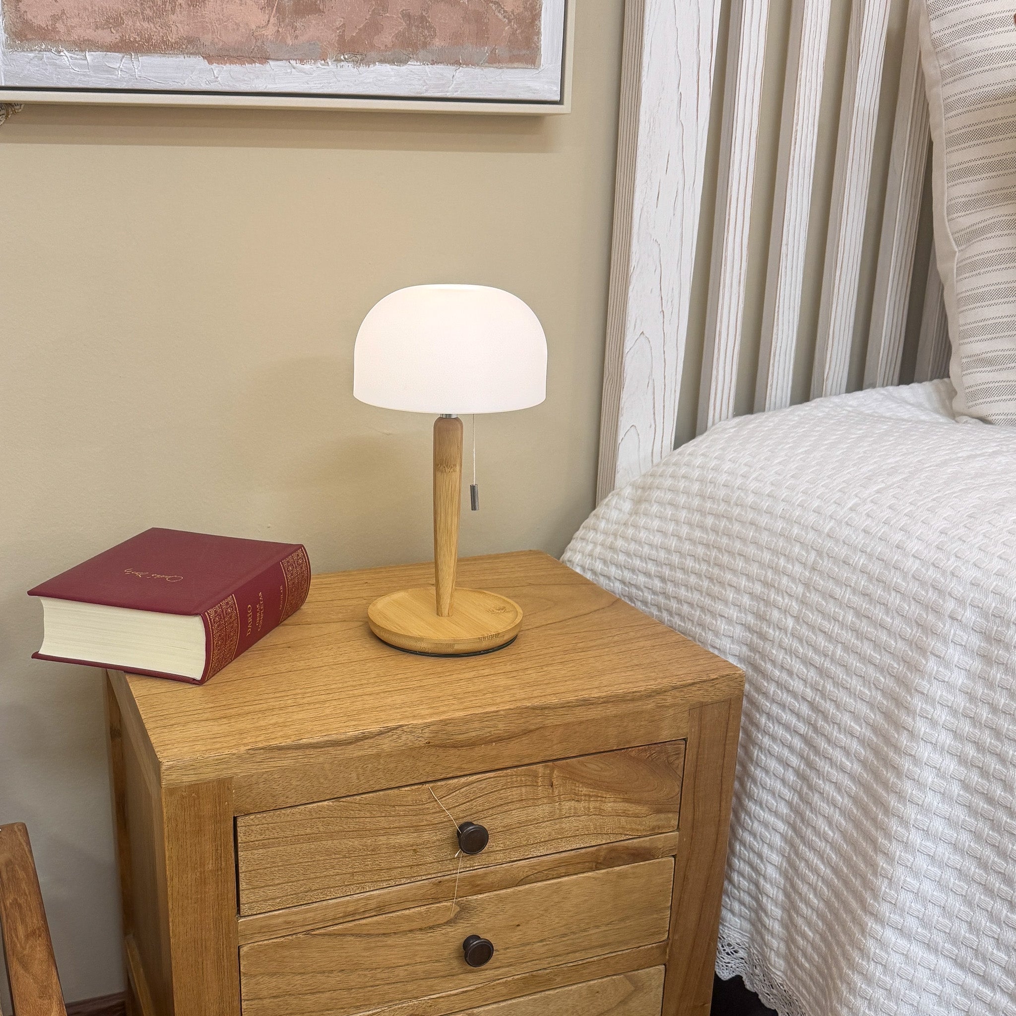 Iluminación De sobremesa Plástico Blanco