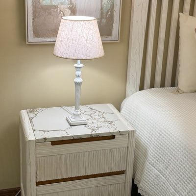 Iluminación De sobremesa Resina Blanco