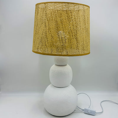 Iluminación De sobremesa Resina Blanco