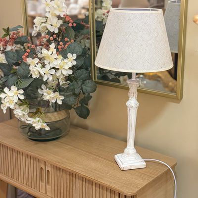 Iluminación De sobremesa Resina Blanco