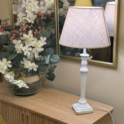 Iluminación De sobremesa Resina Blanco