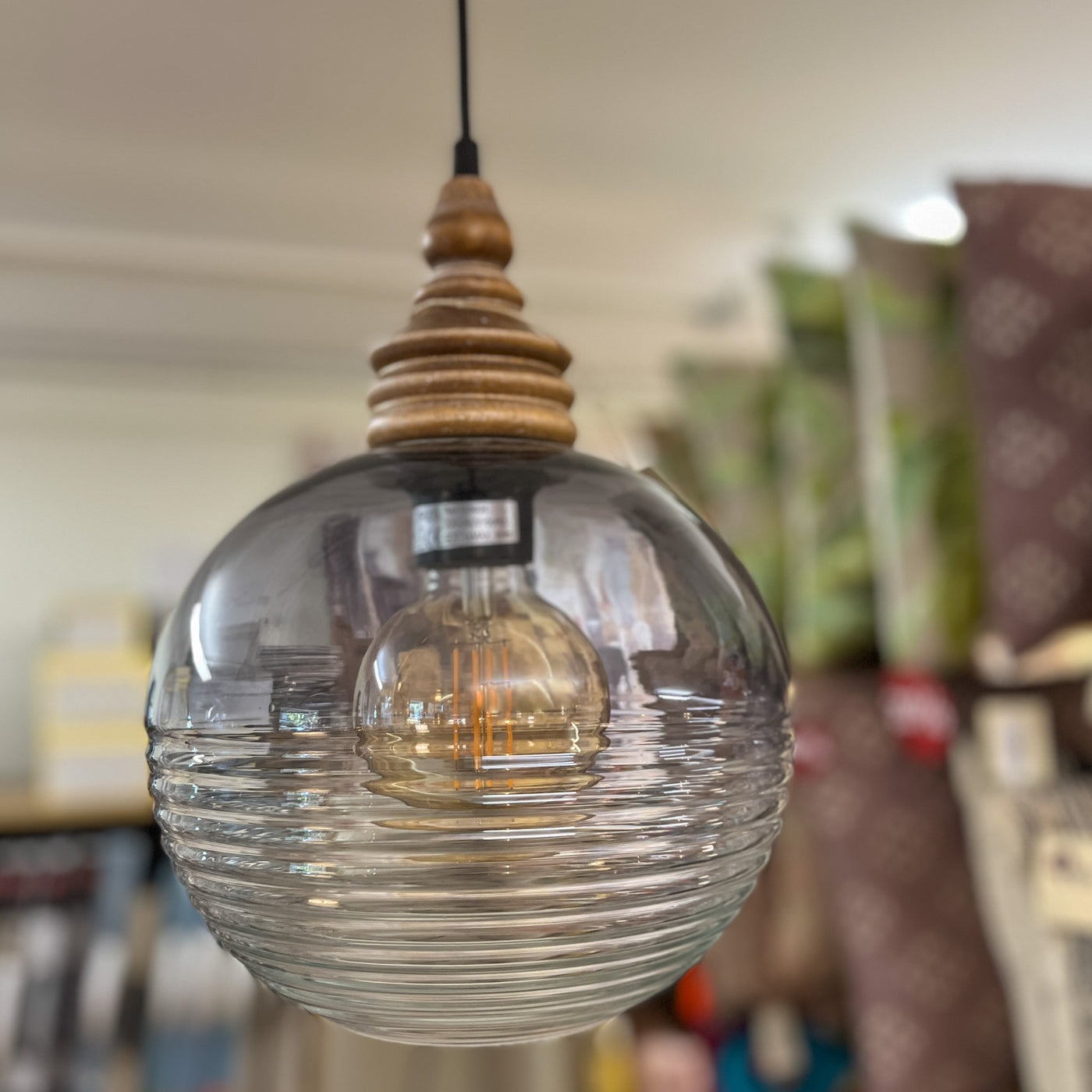 Iluminación De techo Madera Gris