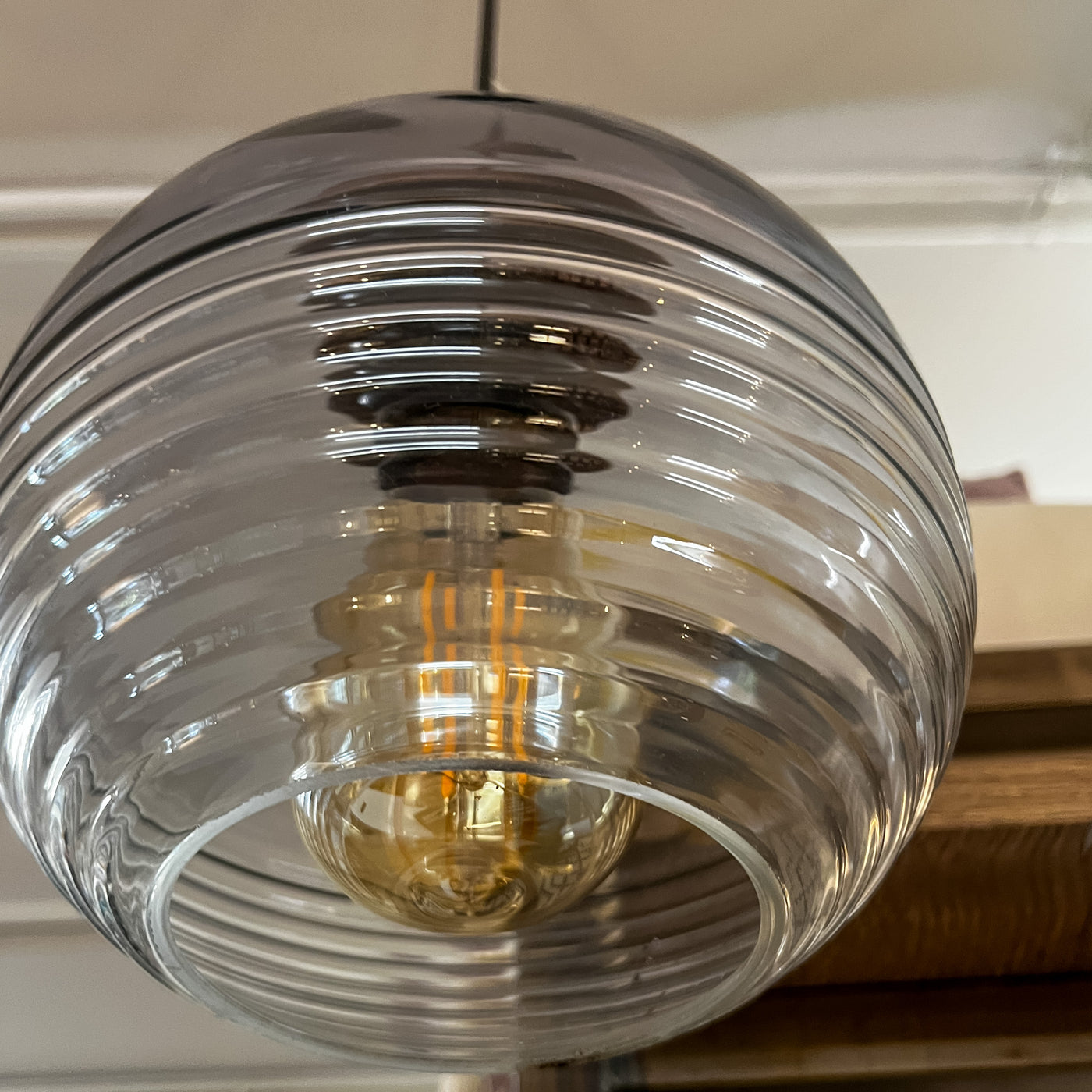 Iluminación De techo Vidrio y cristal Gris