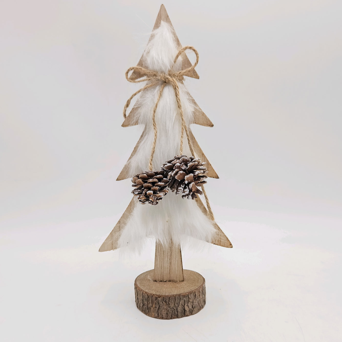 Iluminación Navidad Madera Blanco