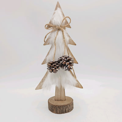 Iluminación Navidad Madera Blanco