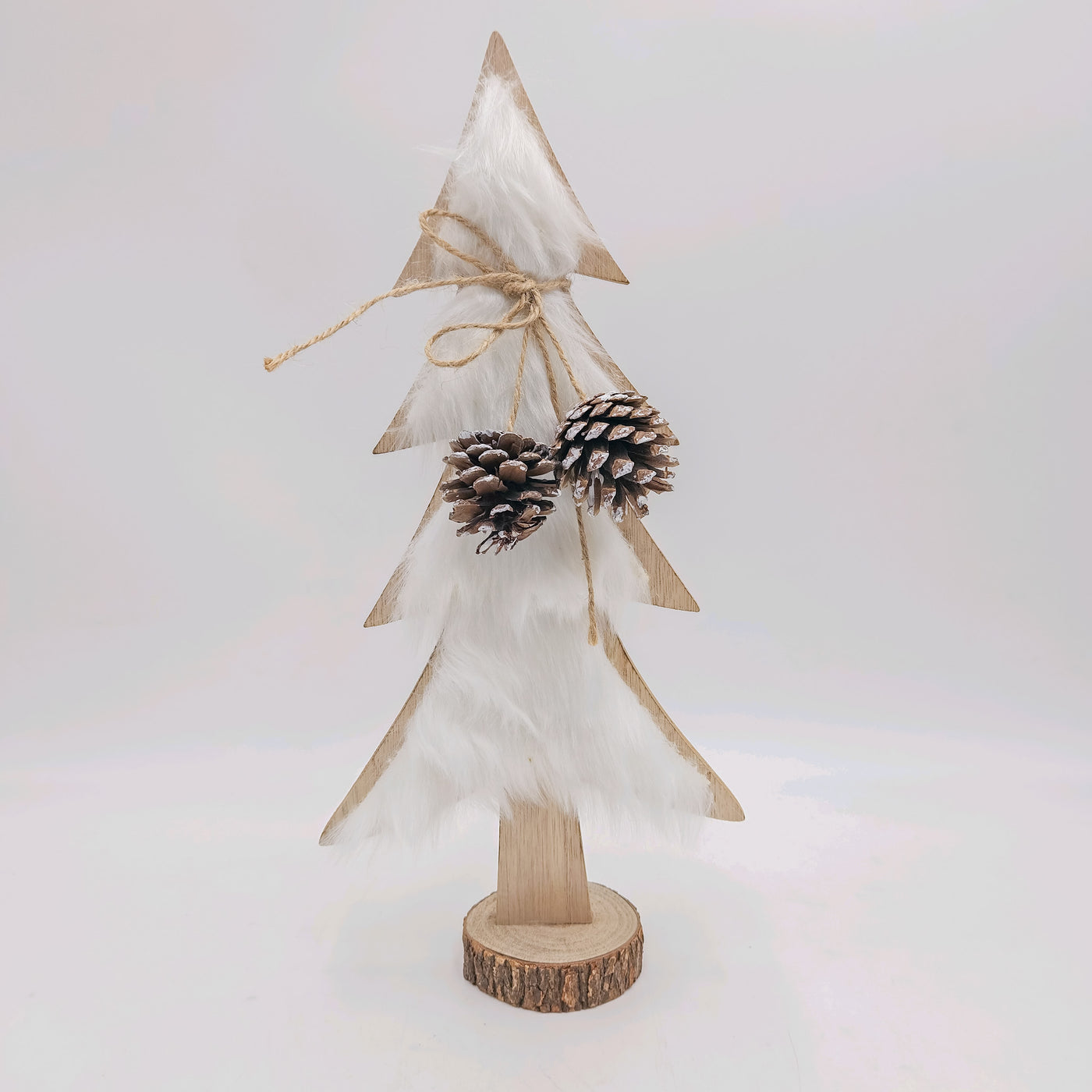 Iluminación Navidad Madera Blanco