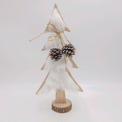 Iluminación Navidad Madera Blanco