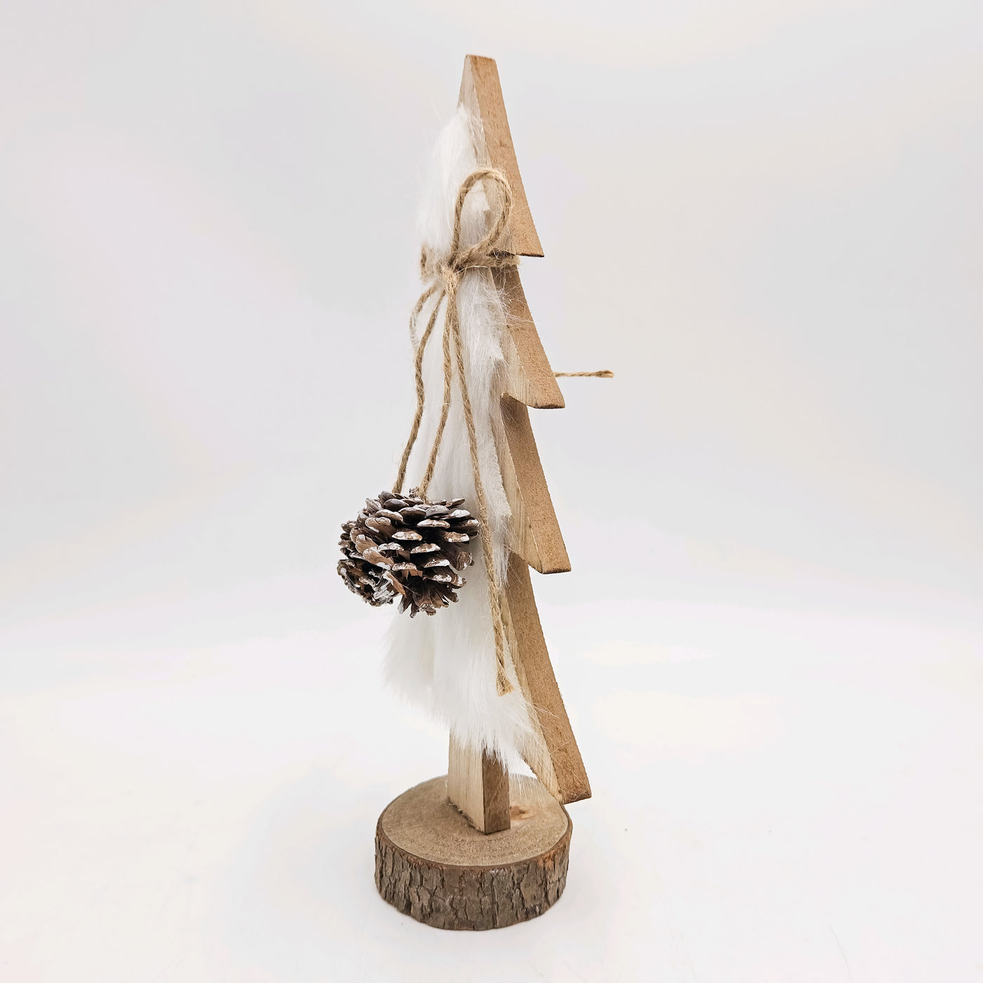 Iluminación Navidad Madera Blanco