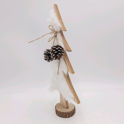 Iluminación Navidad Madera Blanco