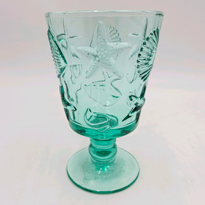 Menaje hogar Cristalería Copas de agua Vidrio y cristal Azul