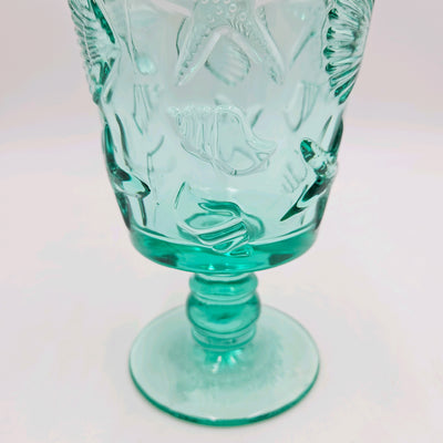 Menaje hogar Cristalería Copas de agua Vidrio y cristal Azul