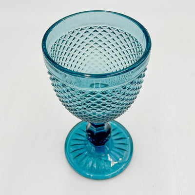 Menaje hogar Cristalería Copas de agua Vidrio y cristal Azul
