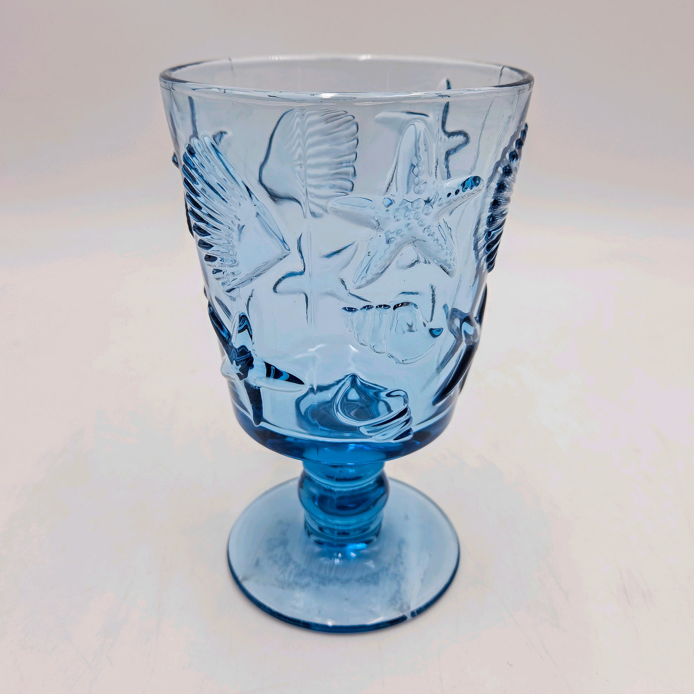 Menaje hogar Cristalería Copas de vino Vidrio y cristal Azul