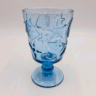 Menaje hogar Cristalería Copas de vino Vidrio y cristal Azul