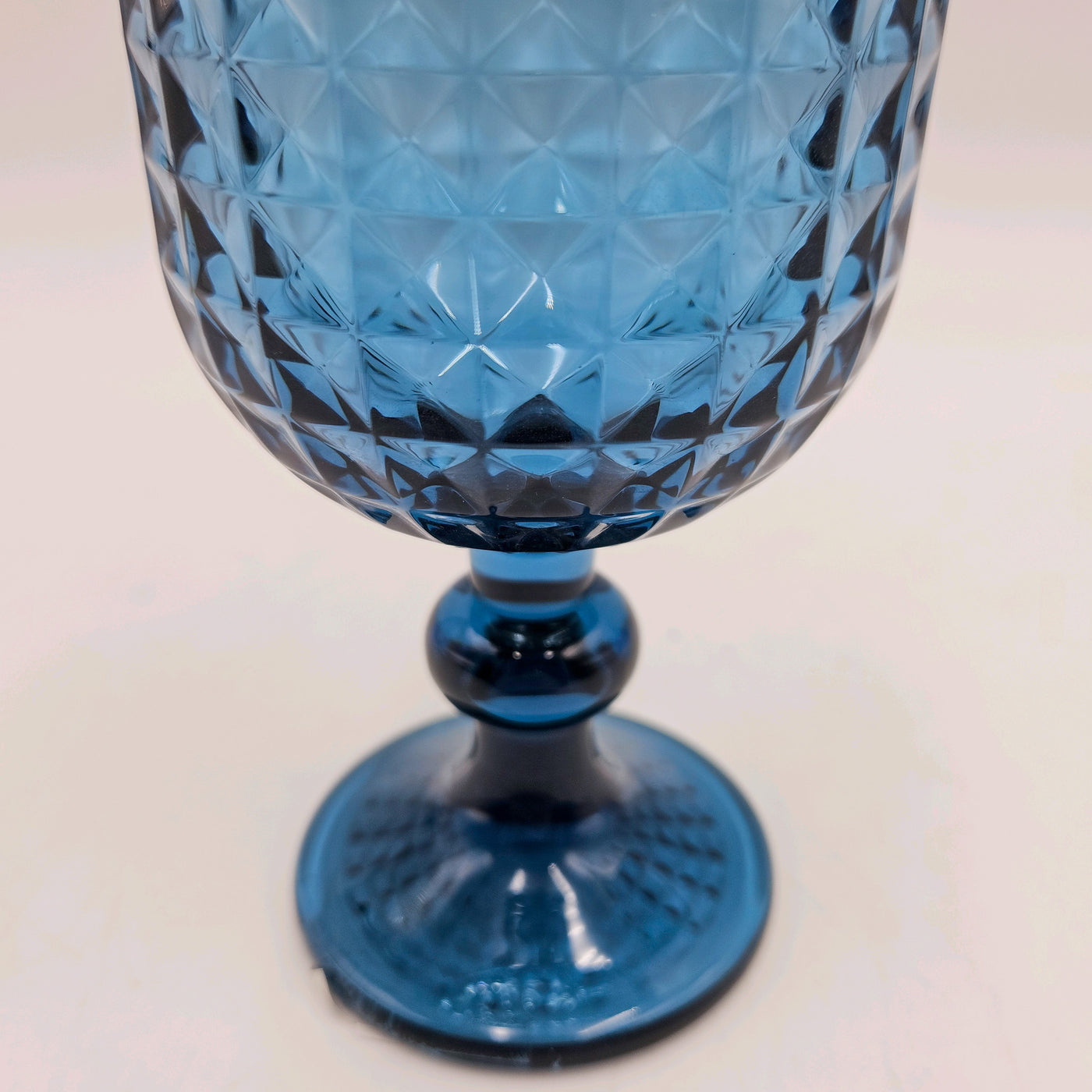 Menaje hogar Cristalería Copas de vino Vidrio y cristal Azul