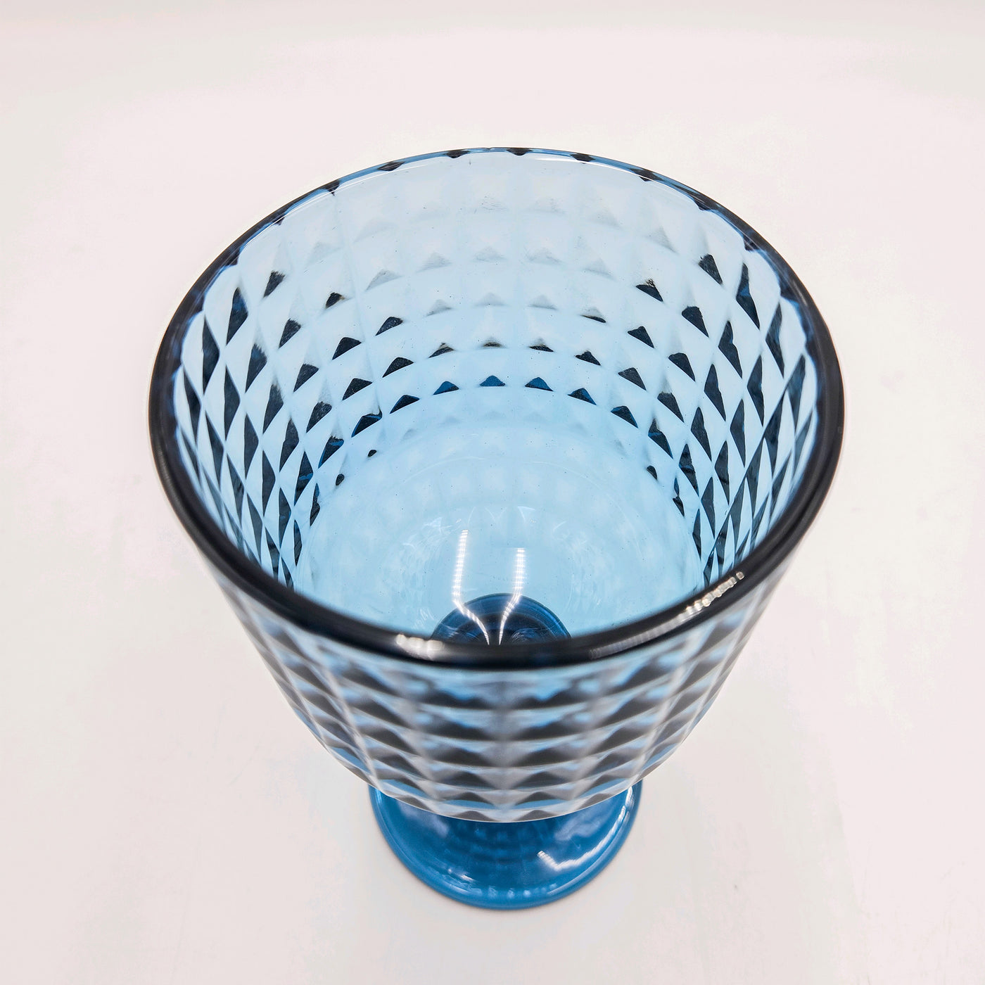 Menaje hogar Cristalería Copas de vino Vidrio y cristal Azul