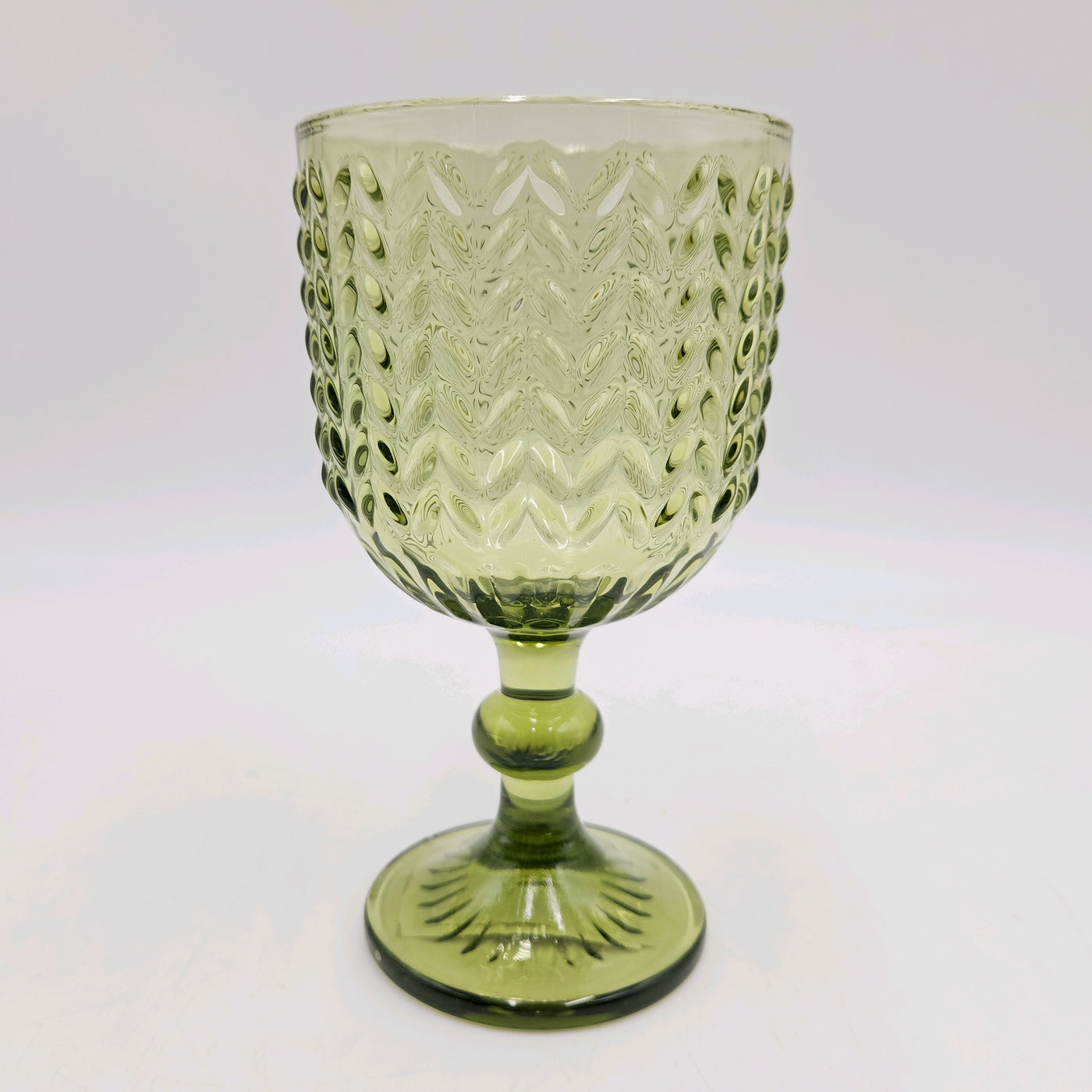 Menaje hogar Cristalería Copas de vino Vidrio y cristal Verde