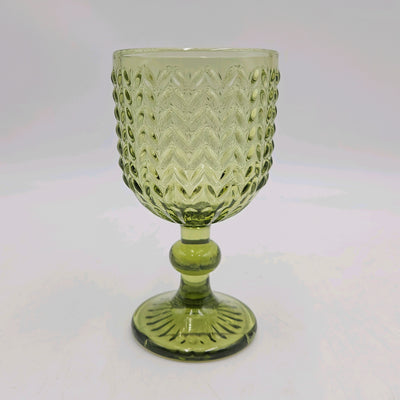 Menaje hogar Cristalería Copas de vino Vidrio y cristal Verde