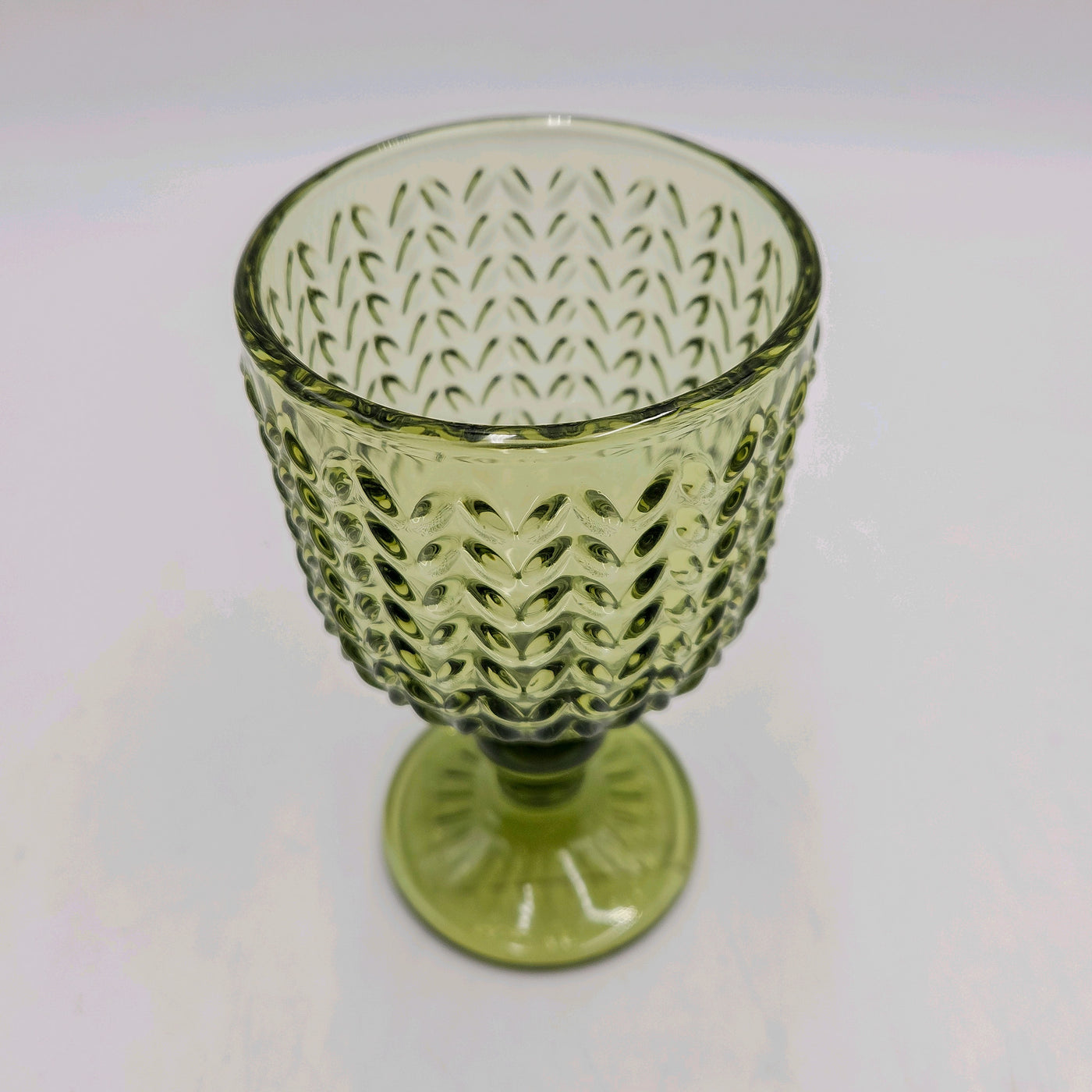 Menaje hogar Cristalería Copas de vino Vidrio y cristal Verde