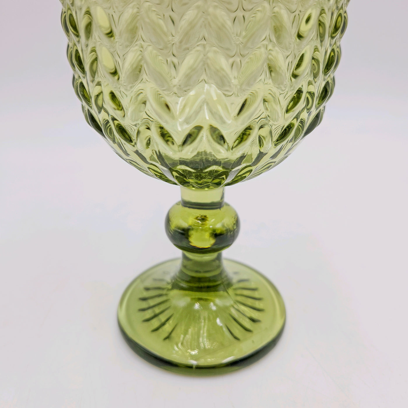 Menaje hogar Cristalería Copas de vino Vidrio y cristal Verde