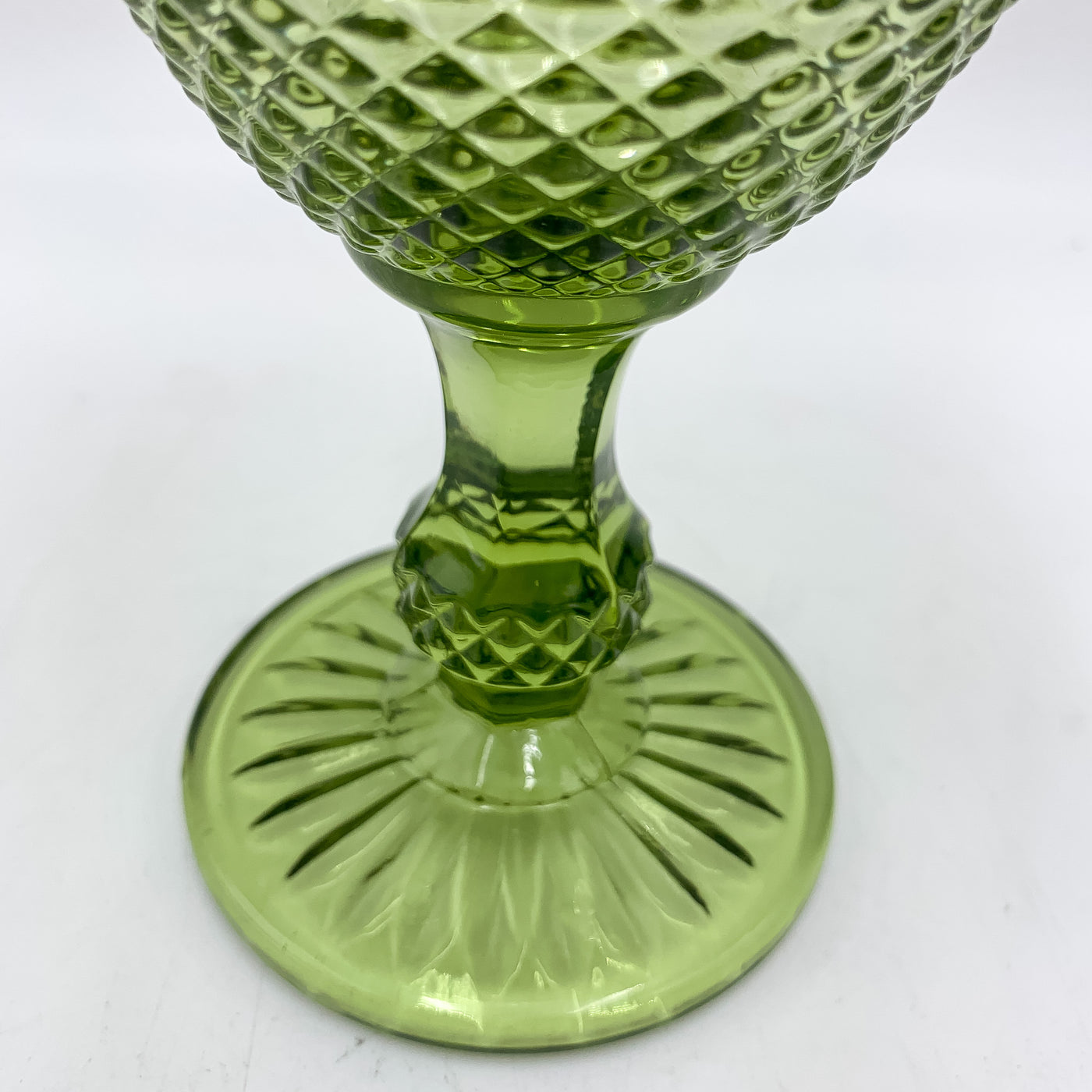 Menaje hogar Cristalería Copas de vino Vidrio y cristal Verde